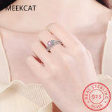 D VVS1 Moissanite Ring 925 Silver Wedding Jewelry