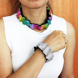 Rhinestone Women Hip Hop Necklace Ice Tennis Chain Necklace