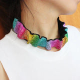 Rhinestone Women Hip Hop Necklace Ice Tennis Chain Necklace