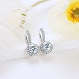 3ct Moissanite Earrings Huggie 925 Silver 1ct Hoop Drop Dangle Original Gemstone