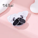 D&Rui Cartoon Dog Brooches Acrylic Animal Lapel Pins Clothing Jewelry
