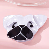 D&Rui Cartoon Dog Brooches Acrylic Animal Lapel Pins Clothing Jewelry