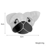 D&Rui Cartoon Dog Brooches Acrylic Animal Lapel Pins Clothing Jewelry