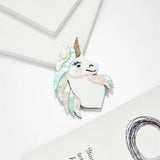 Cartoon Unicorn Brooch Colorful Acrylic Jewelry Women's Lapel Pin