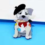 Puppy Brooch Acrylic Lapel Pin Clothing Jewelry Accessorie