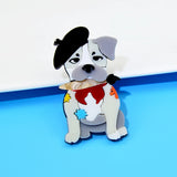 Puppy Brooch Acrylic Lapel Pin Clothing Jewelry Accessorie
