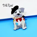 Puppy Brooch Acrylic Lapel Pin Clothing Jewelry Accessorie