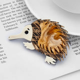 Cute Hedgehog Brooch Acrylic Animal Jewelry for Women