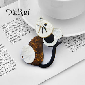 D&Rui Mouse Brooches Acrylic Lapel Pins Clothing Backpack Accessories