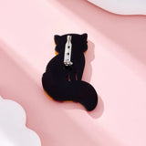 Yellow Little Raccoon Brooches Acrylic Lapel Pins Clothing Accessories Badges