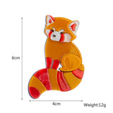 Yellow Little Raccoon Brooches Acrylic Lapel Pins Clothing Accessories Badges