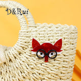 Fox Brooches Acrylic Animal Lapel Pins Women's Brooch