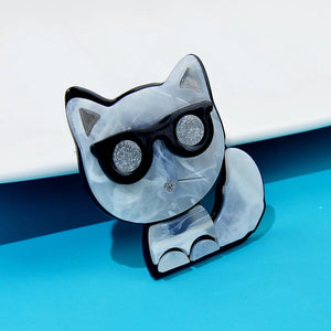 D&Rui Kitten Brooches Animal Acrylic Backpack Jewelry