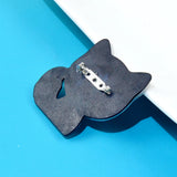 D&Rui Kitten Brooches Animal Acrylic Backpack Jewelry