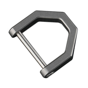 Mini Full Titanium Buckle Key Ring Car Buckle Outdoor Buckle Horseshoe Buckle-L