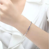 D VVS1 Moissanite Tennis Bracelet 925 Silver for Women