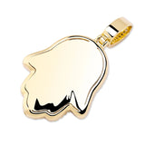 Iced Out CZ Hamsa Hand Pendant & Necklace