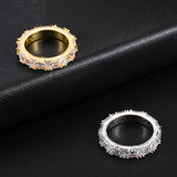 CZ Engagement Rings for Women Men Wedding Silver Tension Setting