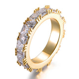 CZ Engagement Rings for Women Men Wedding Silver Tension Setting