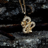 Hip Hop Dragon Pendant Iced Out Cubic Zircon Stones Men Jewelry