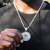 Ethereum Pendant Iced Out AAA+ CZ Stones Solid Back