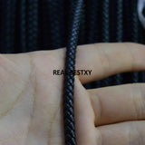 5m/lot 5mm Leather Beading Bracelet Jewelry String Cord