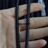 5m/lot 5mm Leather Beading Bracelet Jewelry String Cord