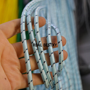 5mm Skyblue Fabric Cord Rope String 5m/lot Multicolors DIY Braided Bag Bracelet