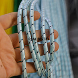 5mm Skyblue Fabric Cord Rope String 5m/lot Multicolors DIY Braided Bag Bracelet