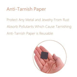 10 Pcs Jewelry Storage Anti Tarnish Strips Silverware Tabs Paper Squares