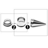 Ear Gauges Expander Set Tapers & Plugs Tunnels Piercing Jewelry 3-10mm Kit