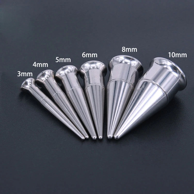 Ear Gauges Expander Set Tapers & Plugs Tunnels Piercing Jewelry 3-10mm Kit