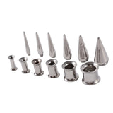 Ear Gauges Expander Set Tapers & Plugs Tunnels Piercing Jewelry 3-10mm Kit