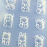 Little Bear Shape Keychain Mold for Epoxy Resin Crafting