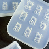 Little Bear Shape Keychain Mold for Epoxy Resin Crafting