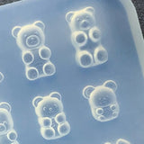 Little Bear Shape Keychain Mold for Epoxy Resin Crafting