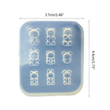 Little Bear Shape Keychain Mold for Epoxy Resin Crafting