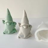 Santa Claus Candle Silicone Mold Resin Casting Mould