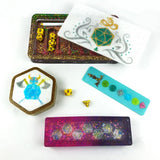Hexagonal Dice Storage Tank Epoxy Resin Container Jewelry Box