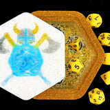 Hexagonal Dice Storage Tank Epoxy Resin Container Jewelry Box