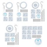 Heart Star Wind Chimes Silicone Resin Mould DIY Jewelry Epoxy Resin Moulds