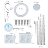 Heart Star Wind Chimes Silicone Resin Mould DIY Jewelry Epoxy Resin Moulds