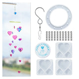 Heart Star Wind Chimes Silicone Resin Mould DIY Jewelry Epoxy Resin Moulds