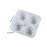 Semi Sphere Silicone Mold Gem Pendant Resin Casting Mold Epoxy Moulds