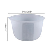 600ml Silicone Resin Mixing Cups Reusable Flexible Easy to Clean