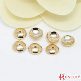 20pcs High Champagne Plated Brass Bead Caps Jewelry Accessories