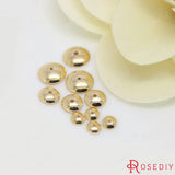 20pcs High Champagne Plated Brass Bead Caps Jewelry Accessories