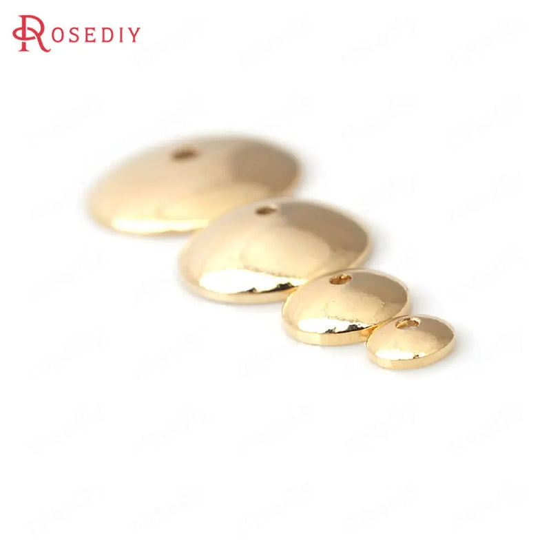 20pcs High Champagne Plated Brass Bead Caps Jewelry Accessories