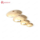 20pcs High Champagne Plated Brass Bead Caps Jewelry Accessories
