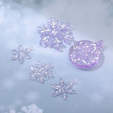 D7WB 3 Pcs Snowflake Silicone Molds Pendant Xmas Tree Decor Jewelry